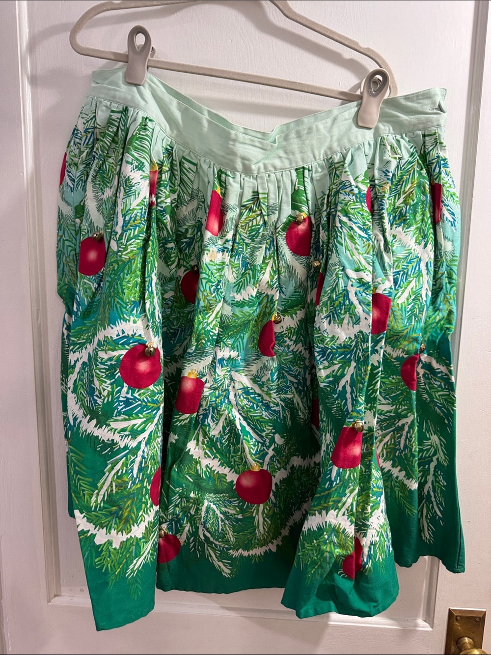 Unique Vintage Christmas Skirt with Bells!